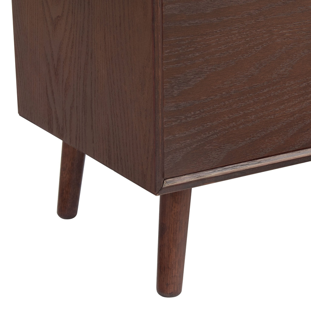 Dusklia - Heidi Oak TV Unit for TVs up to 60- Walnut