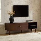 Dusklia - Heidi Oak TV Unit for TVs up to 60- Walnut