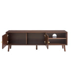 Dusklia - Heidi Oak TV Unit for TVs up to 60- Walnut