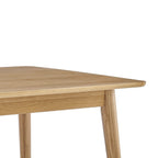 Dusklia - Heidi Solid Oak 4-6 Seater Dining Table - Natural