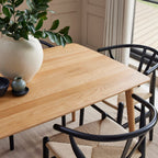 Dusklia - Heidi Solid Oak 4-6 Seater Dining Table - Natural