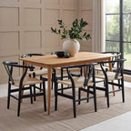 Dusklia - Heidi Solid Oak 4-6 Seater Dining Table - Natural