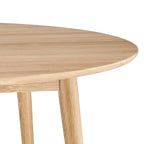 Dusklia - Heidi Solid Oak 4-6 Seater Round Dining Table - Natural