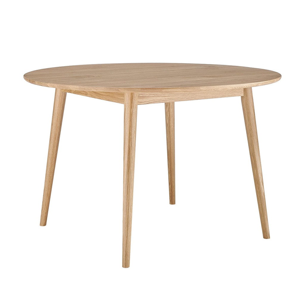 Dusklia - Heidi Solid Oak 4-6 Seater Round Dining Table - Natural