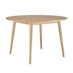 Dusklia - Heidi Solid Oak 4-6 Seater Round Dining Table - Natural