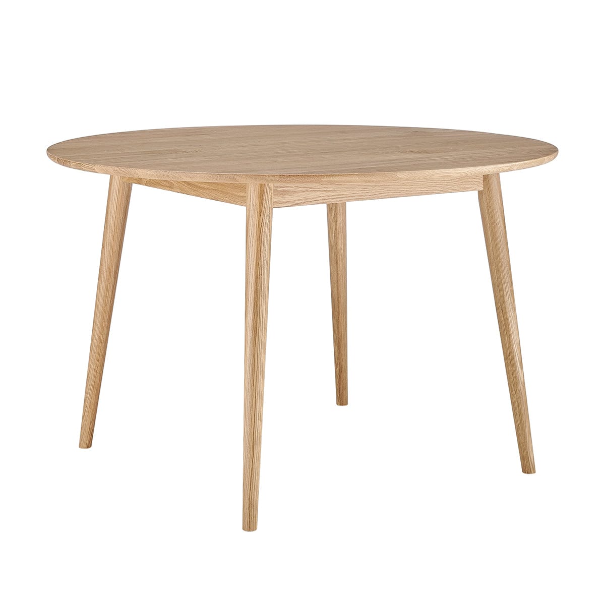 Dusklia - Heidi Solid Oak 4-6 Seater Round Dining Table - Natural