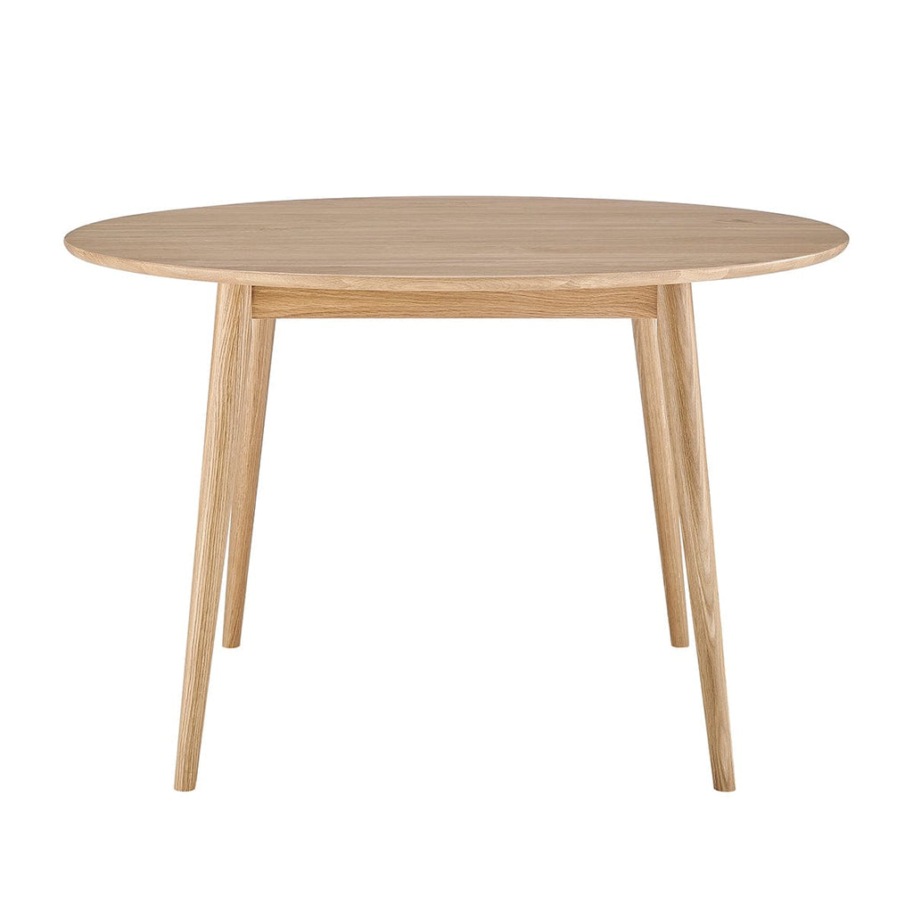 Dusklia - Heidi Solid Oak 4-6 Seater Round Dining Table - Natural