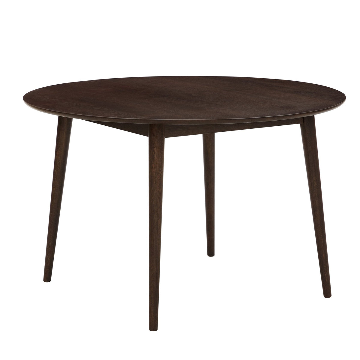 Dusklia - Heidi Solid Oak 4-6 Seater Round Dining Table - Walnut