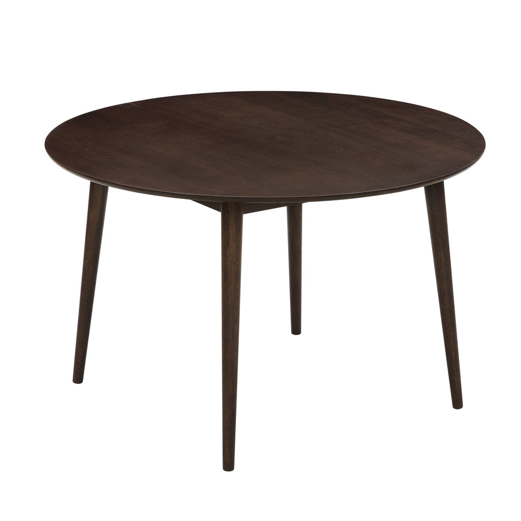 Dusklia - Heidi Solid Oak 4-6 Seater Round Dining Table - Walnut