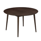 Dusklia - Heidi Solid Oak 4-6 Seater Round Dining Table - Walnut