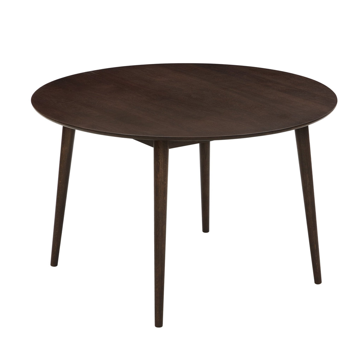 Dusklia - Heidi Solid Oak 4-6 Seater Round Dining Table - Walnut