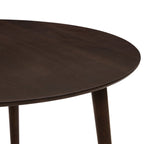Dusklia - Heidi Solid Oak 4-6 Seater Round Dining Table - Walnut