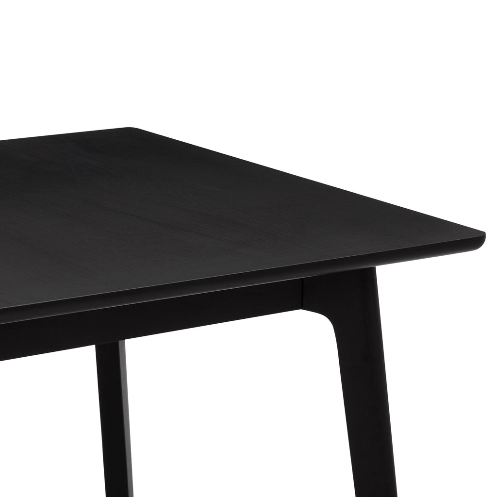 Dusklia - Heidi Oak 4-8 Seater Extendable Dining Table - Black