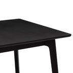Dusklia - Heidi Oak 4-8 Seater Extendable Dining Table - Black