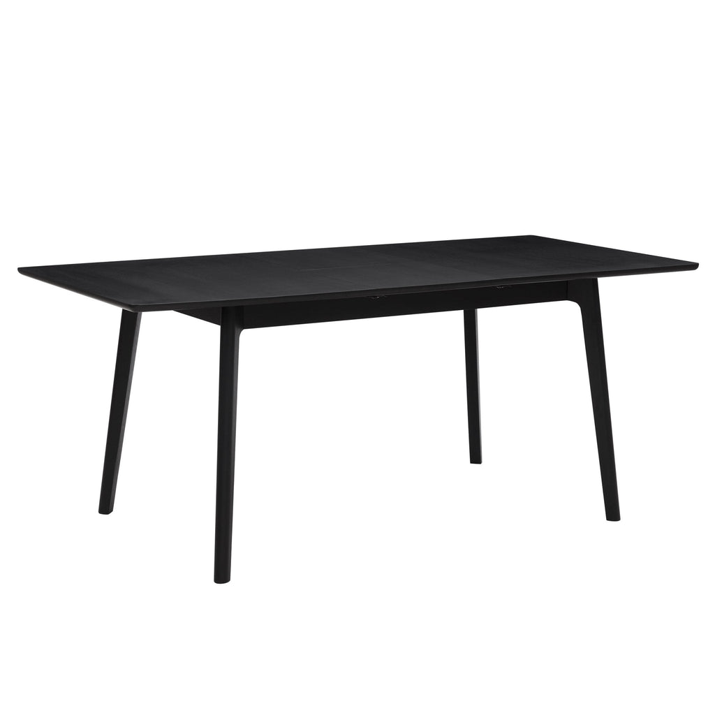 Dusklia - Heidi Oak 4-8 Seater Extendable Dining Table - Black
