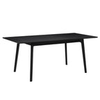 Dusklia - Heidi Oak 4-8 Seater Extendable Dining Table - Black