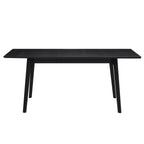 Dusklia - Heidi Oak 4-8 Seater Extendable Dining Table - Black