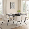 Dusklia - Heidi Oak 4-8 Seater Extendable Dining Table - Black