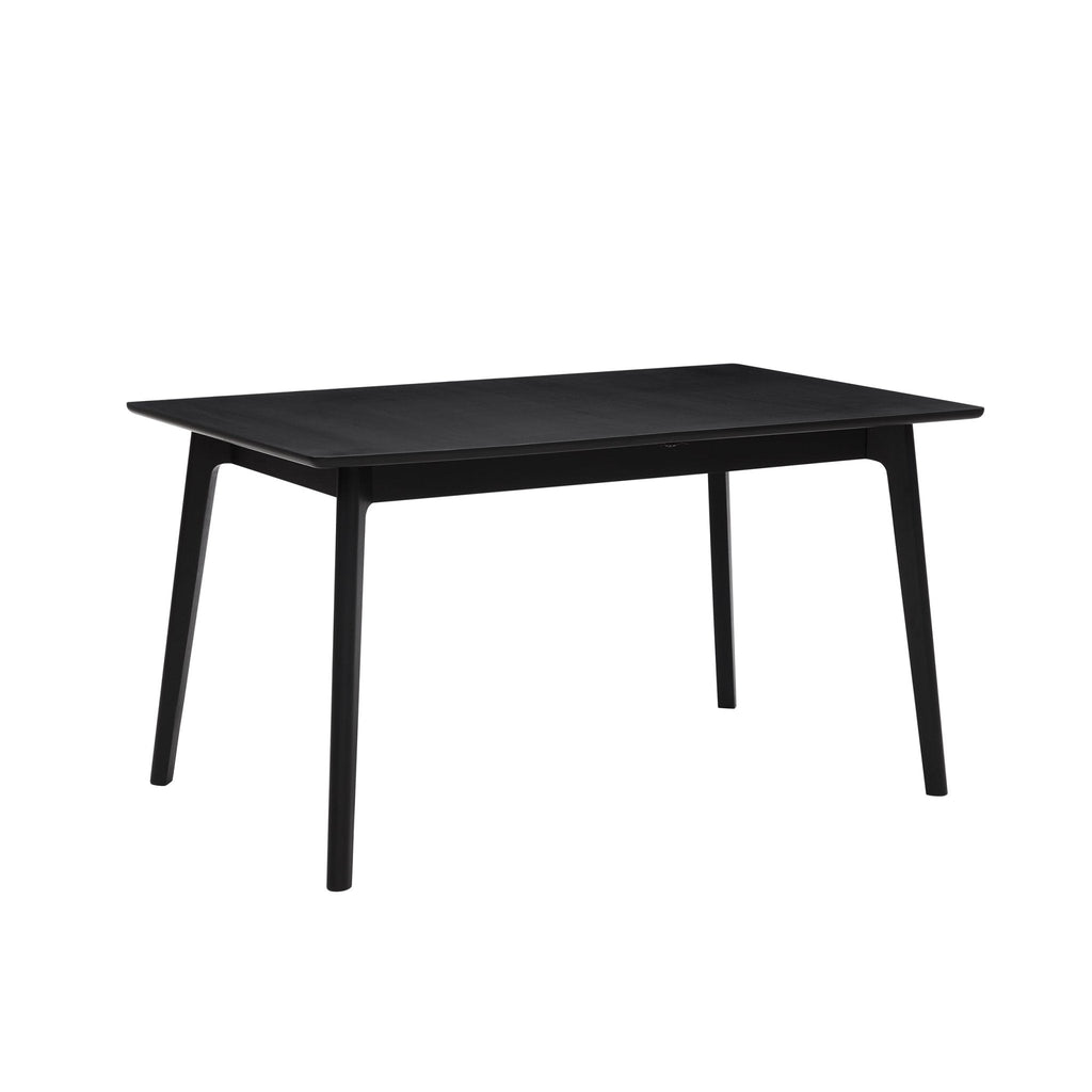 Dusklia - Heidi Oak 4-8 Seater Extendable Dining Table - Black