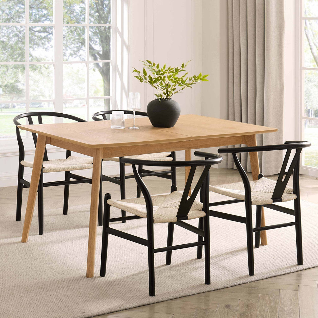 Dusklia - Heidi Oak 4-8 Seater Extendable Dining Table - Natural