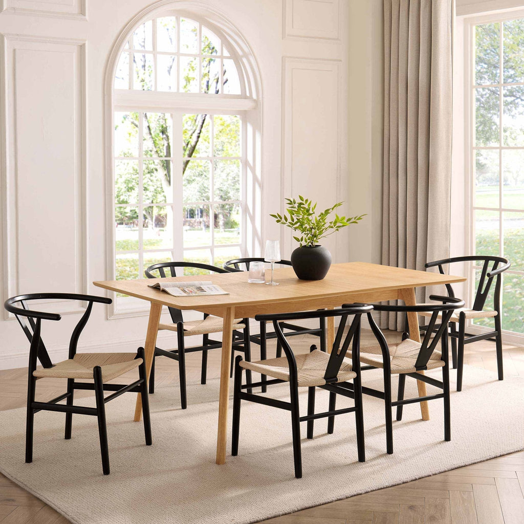 Dusklia - Heidi Oak 4-8 Seater Extendable Dining Table - Natural