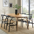 Dusklia - Heidi Solid Oak Oval 4-6 Seater Dining Table - Natural