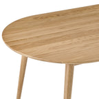 Dusklia - Heidi Solid Oak Oval 4-6 Seater Dining Table - Natural