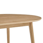 Dusklia - Heidi Solid Oak Oval 4-6 Seater Dining Table - Natural