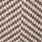Dusklia - Herringbone Tufted Edge Sofa Cushion Cover - Chocolate