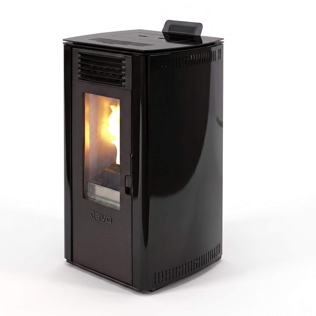Poêle à granulés REVO 8 kW – Acier – Programmable – Jusqu'à 200 m³