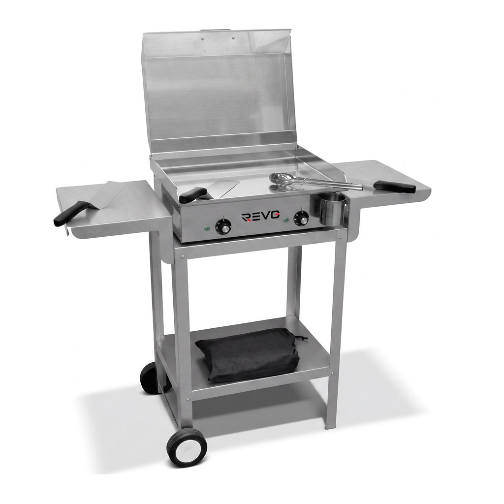 Pack Plancha Électrique REVO Alicante – Chariot & Accessoires Inclus – 2400 W