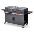 Plancha Gaz REVO Cordoba XL – Plaque Inox – 4 Brûleurs – Chariot Inclus – 9,6 kW