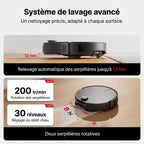 Robot Aspirateur Laveur REVO Apex 25 Noir – 25 000 Pa avec Station Multifonctionnelle & Navigation Intelligente