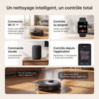 Robot Aspirateur REVO Vector 5 –  Laveur 3-en-1 5 000 Pa avec Navigation Intelligente & Contrôle Connecté