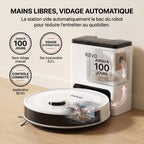 Robot Aspirateur Laveur 3-en-1 REVO Aero 6 – 6 000 Pa avec Station de Vidage Automatique