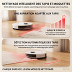 Robot Aspirateur Laveur 3-en-1 REVO Aero 6 – 6 000 Pa avec Station de Vidage Automatique