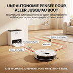 Robot Aspirateur Laveur 3-en-1 REVO Aero 6 – 6 000 Pa avec Station de Vidage Automatique