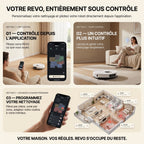 Robot Aspirateur Laveur 3-en-1 REVO Aero 6 – 6 000 Pa avec Station de Vidage Automatique