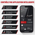 Trottinette Électrique REVO Nova – 350 W (Pointe 650 W) – Autonomie 30-35 km – Batterie 36V 7,8 Ah – Pneus 8,5" Nid d'Abeille