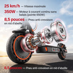 Trottinette Électrique REVO Nova – 350 W (Pointe 650 W) – Autonomie 30-35 km – Batterie 36V 7,8 Ah – Pneus 8,5" Nid d'Abeille