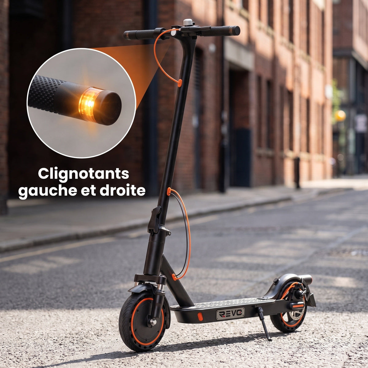 Trottinette Électrique REVO Nova – 350 W (Pointe 650 W) – Autonomie 30-35 km – Batterie 36V 7,8 Ah – Pneus 8,5" Nid d'Abeille