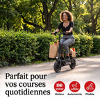 Trottinette Électrique REVO Prime – 1000 W – Autonomie 55-60 km – Batterie 48V 13Ah – Siège Confort Intégré