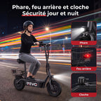 Trottinette Électrique REVO Prime – 1000 W – Autonomie 55-60 km – Batterie 48V 13Ah – Siège Confort Intégré