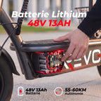 Trottinette Électrique REVO Prime – 1000 W – Autonomie 55-60 km – Batterie 48V 13Ah – Siège Confort Intégré