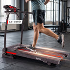 Tapis de Course Électrique REVO Sprint – 1100 W / 1,5 HP – Vitesse jusqu'à 12 km/h – Pliable – Inclinaison Réglable