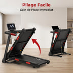 Tapis de Course REVO Elevate 15 – Inclinaison Automatique 15 % – 2,5 CV – 12 km/h – Pliable & Connecté