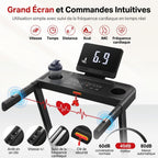 REVO SafeWalk 3 – Tapis de Course Sécurisé 3,0 CV – 0,8 à 8,5 km/h – Mains Courantes & Suivi Cardiaque