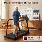 REVO SafeWalk 3 – Tapis de Course Sécurisé 3,0 CV – 0,8 à 8,5 km/h – Mains Courantes & Suivi Cardiaque