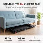 Tapis de Course Pliable REVO Tempo 16 – 1 à 16 km/h – 16 Programmes – Surface 120 × 45 cm – Pliage Ultra-Compact 19 cm