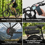 Vélo Électrique REVO Horizon 24 – 250 W – Autonomie jusqu’à 40 km – Batterie 36 V 10 Ah – 7 Vitesses